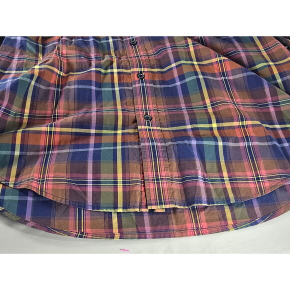 Bugatchi Uomo Shaped Fit Plaid Dress Shirt Men’s L Long Sleeve Multicolor - Picture 6 of 6